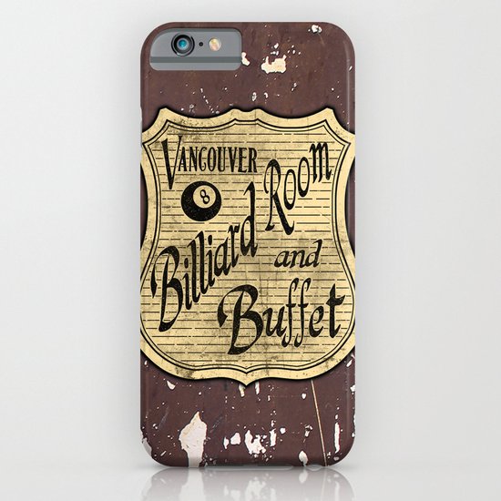 Vintage Vancouver Billiard Sign iPhone & iPod Case