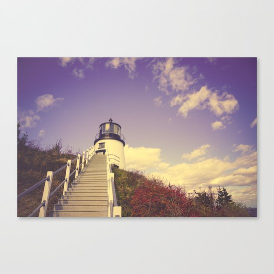 Maine Coast Lighthouse Canvas Print
