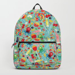 Candy Pattern - Teal Backpack