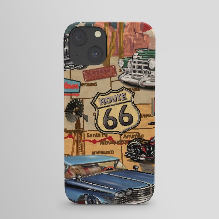 Vintage Route 66 poster.  iPhone Case
