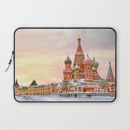Snowy St. Basil's Cathedral Laptop Sleeve