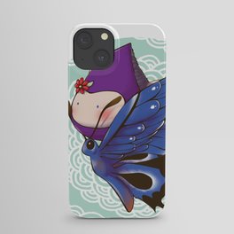 Poppette and butterfly iPhone Case