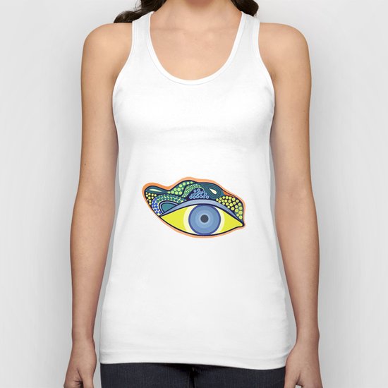 Green eye Unisex Tank Top
