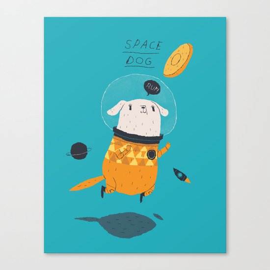 space dog Canvas Print