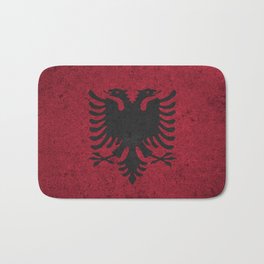 albanian flag Bath Mat