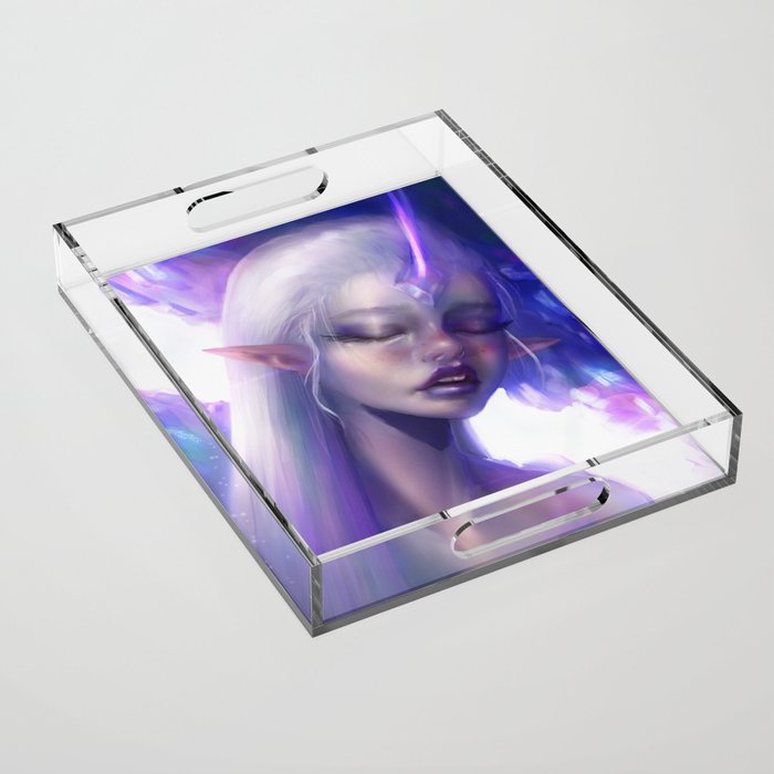 Purple Diamond Acrylic Tray