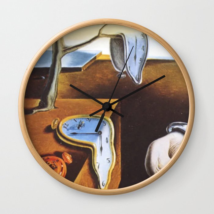 Dali Melting Clock Digital Painting Wall Clock by TheTypewrite | Society6
