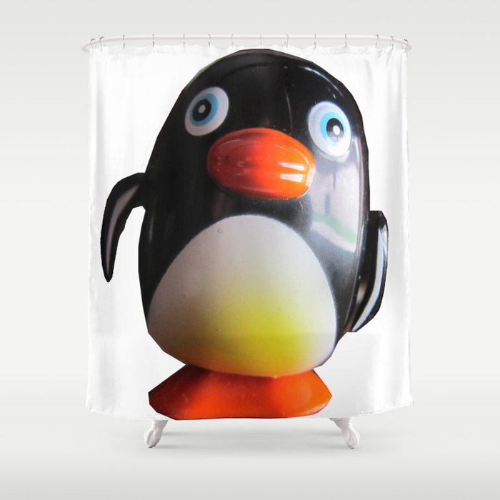 Waddles Alone Shower Curtain