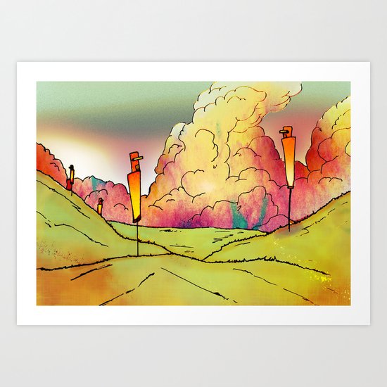 The waiting game Art Print