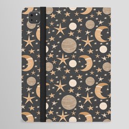 Stars and moon dark iPad Folio Case