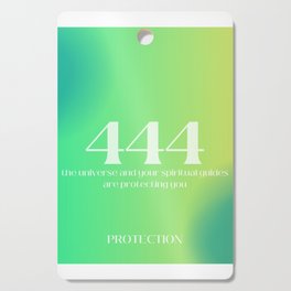 Gradient Angel Numbers: 444 Protection  Cutting Board