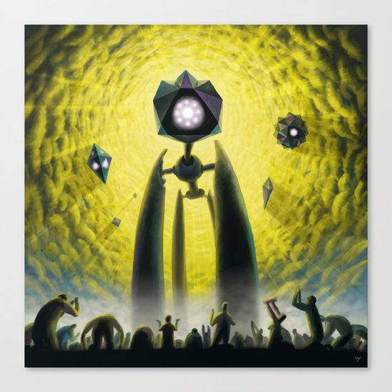 Utkin - Steel God Creation Canvas Print