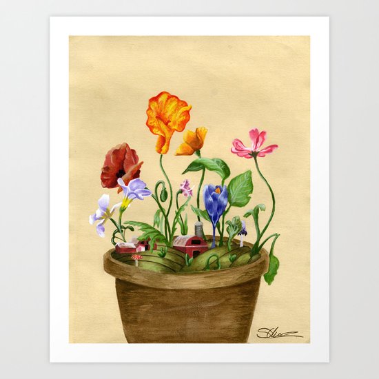 The Flower Pot Art Print