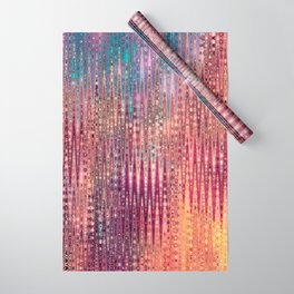 Bright Red And Purple Pink Abstract Wrapping Paper