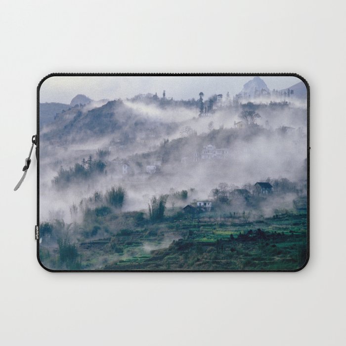 Foggy Mountain of Sa Pa in VIETNAM Laptop Sleeve