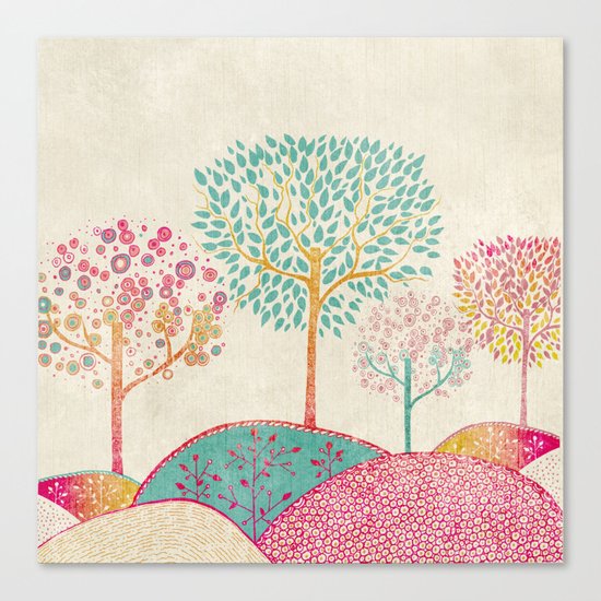 Golden Garden Canvas Print