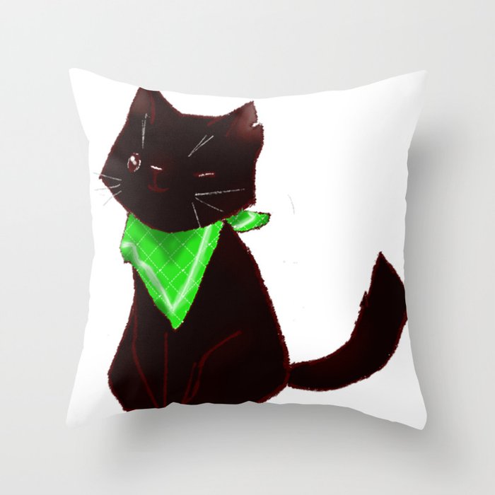 Cat-pirate Throw Pillow