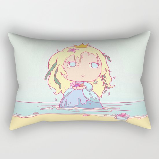 Lil' Sea Princess Rectangular Pillow