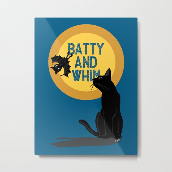 Batty and Whim Metal Print