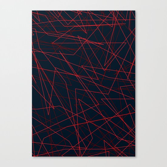 Red Chaos Canvas Print