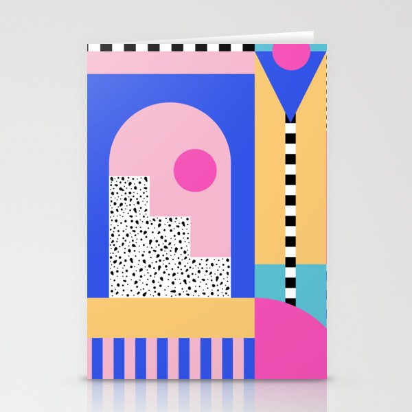 Memphis pattern 96 - 80s / 90s Retro Stationery Cards