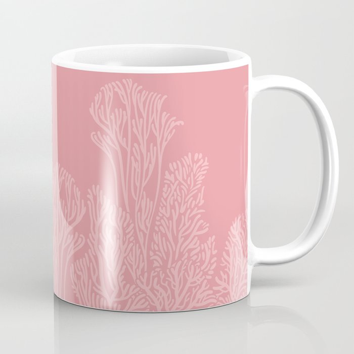 Dusty Pink Coral Garden Coffee Mug