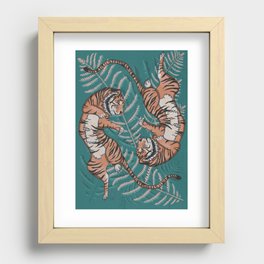 Jungle Cats Recessed Framed Print