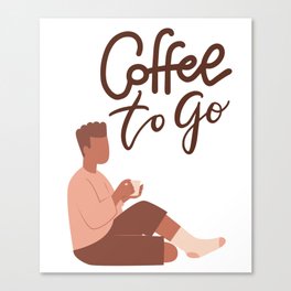 Coffee to go Canvas Print