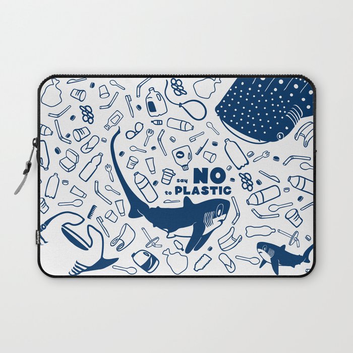 Say No to Plastic- Alopias Laptop Sleeve