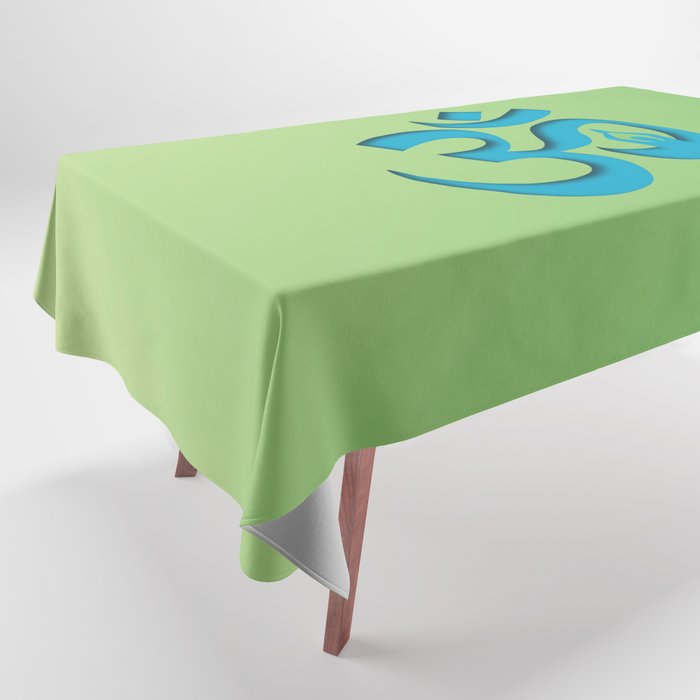 Yoga Sun salutation Ohm symbol  Tablecloth