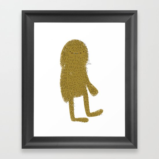 Sasquatch man Framed Art Print
