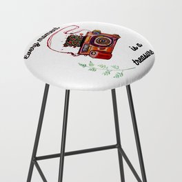 "Every Moment Is a Treasure" Bar Stool