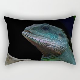 Turquoise lizard Rectangular Pillow