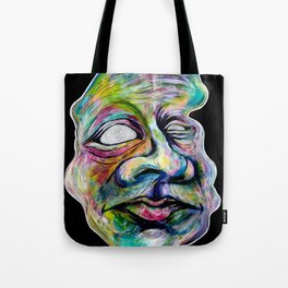 Rainbow Face Tote Bag