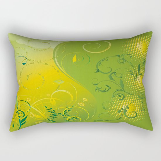 Field near the Village Rectangular Pillow