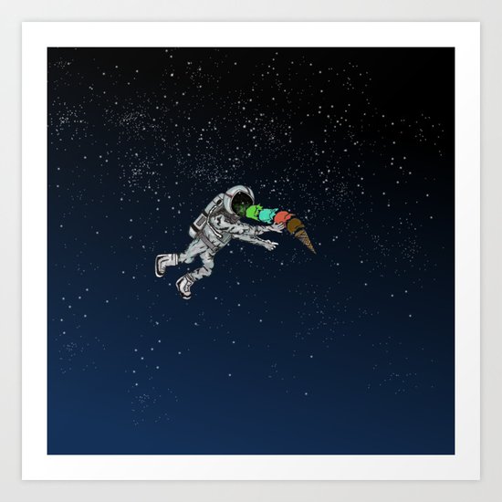 Spacetime Sadness Art Print