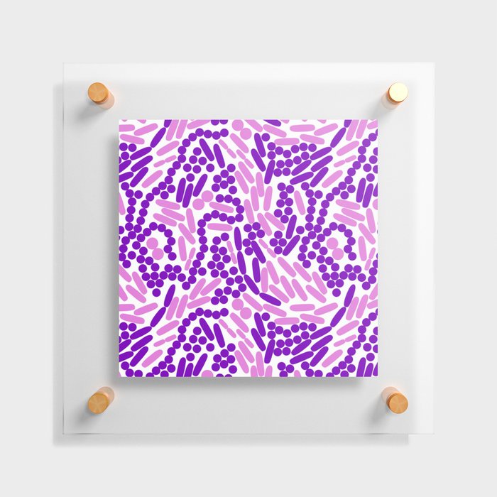 Gram Stain Pattern Floating Acrylic Print
