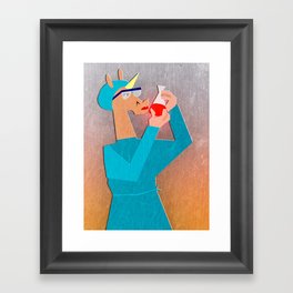 Biochemist Unicorn Framed Art Print