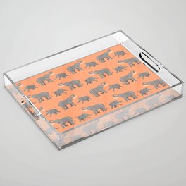 Cheerful Elephants Acrylic Tray