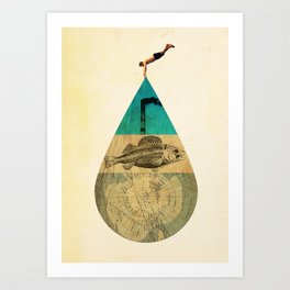 IN THE WATER Art Print
