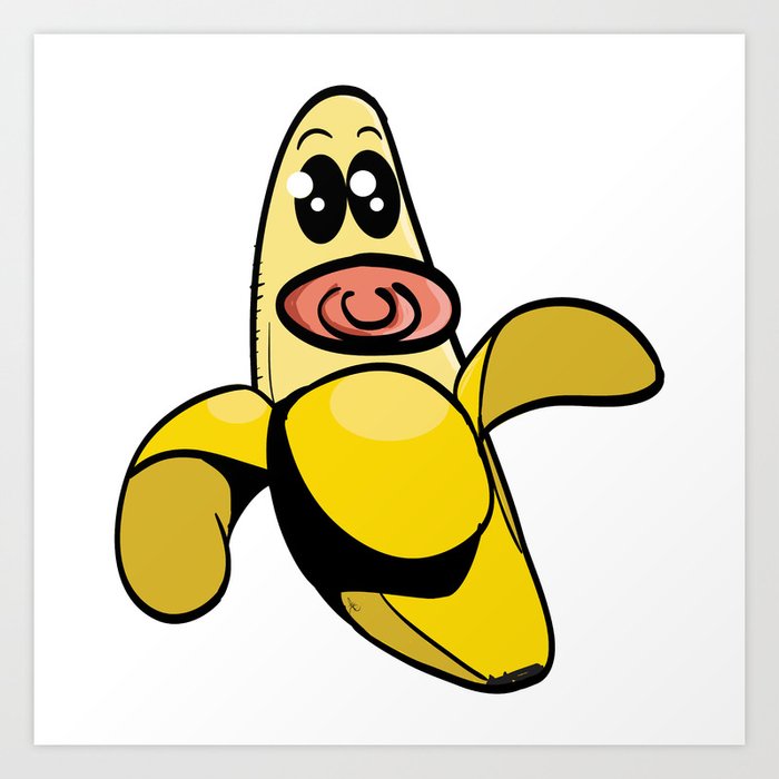 Baby Banana Art Print