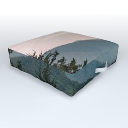 Smoky Mountain Pastel Sunset Outdoor Floor Cushion