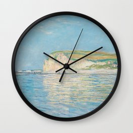 Claude Monet Low Tide Pourville Dieppe 1882 Art Exhibition Wall Clock
