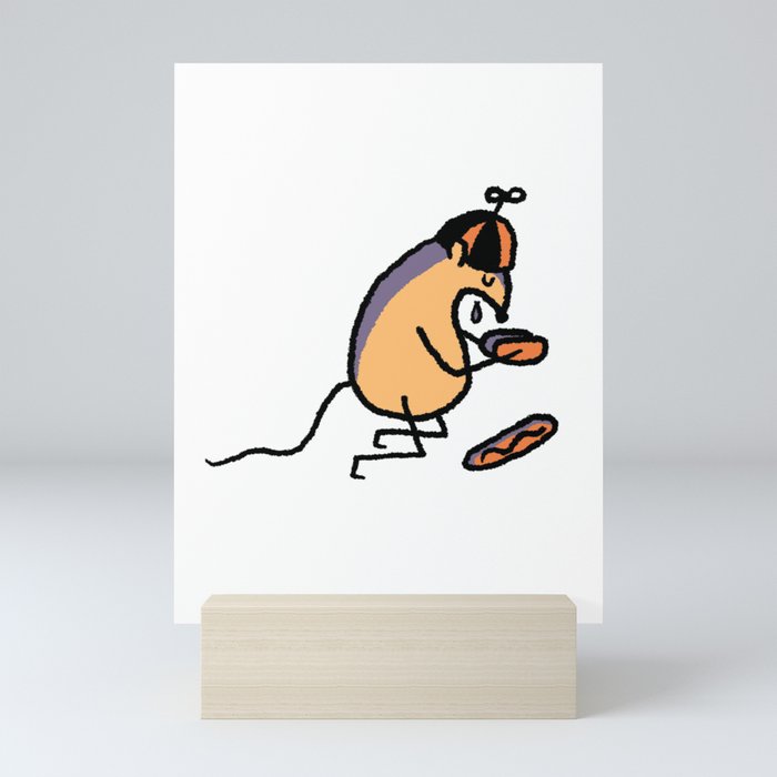 Hot Dog Tragedy Mini Art Print