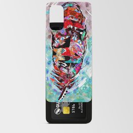 Colorful Wild Red Feather Art by Sharon Cummings Android Card Case