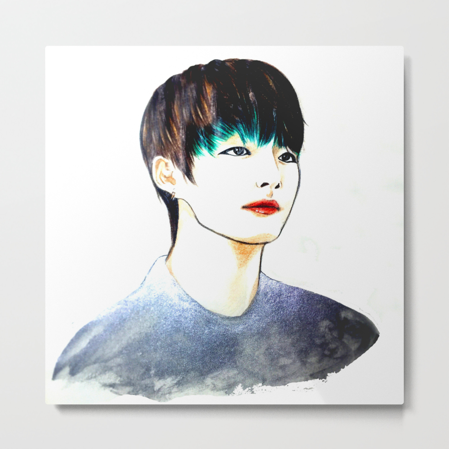 Bts V Fanart Metal Print By Lama Society6