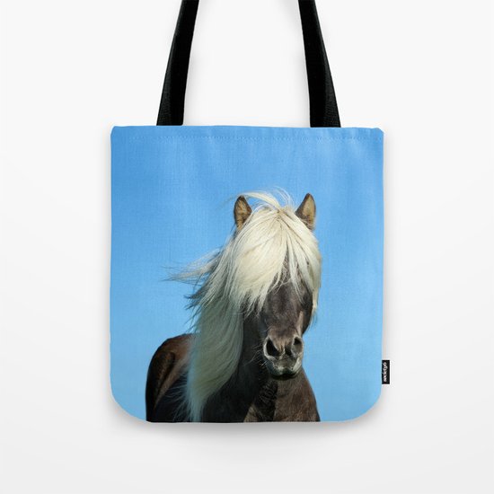 Portrait of a Horse in Scotish Highlands Tote Bag