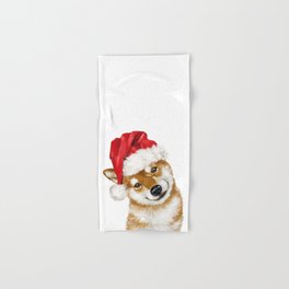 Christmas Shiba Inu Hand & Bath Towel