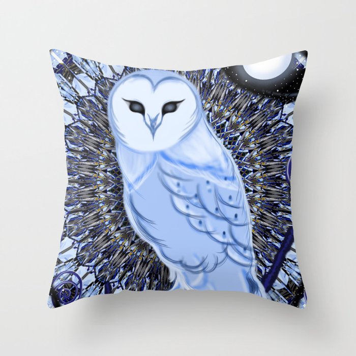Into The Night Throw Pillow