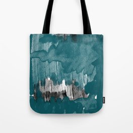 The Meeting Place - Contemporary Abstract in Green and Black 2 Tote Bag
